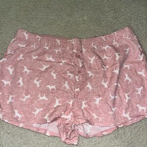 Victorias Secret PINK Dog Print Sleep Shorts Sz XL